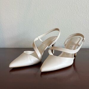 Calvin Klein Cream Slingback Heels
